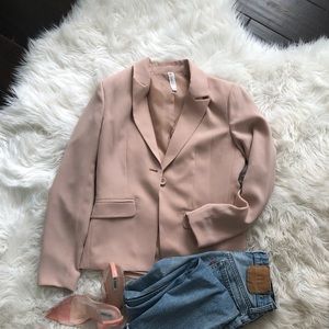 Blush blazer